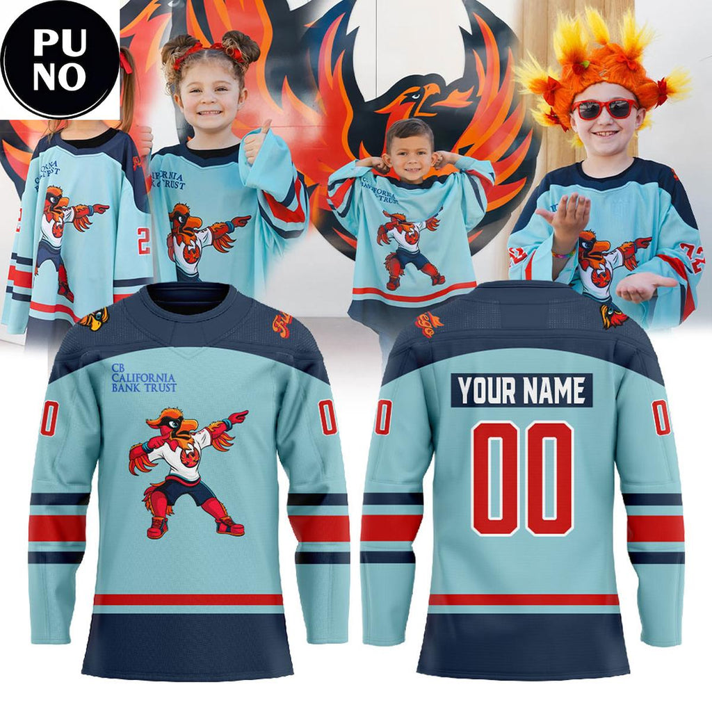 Coachella Valley Firebirds x Kids Night 2026 Personalized Hockey Jersey