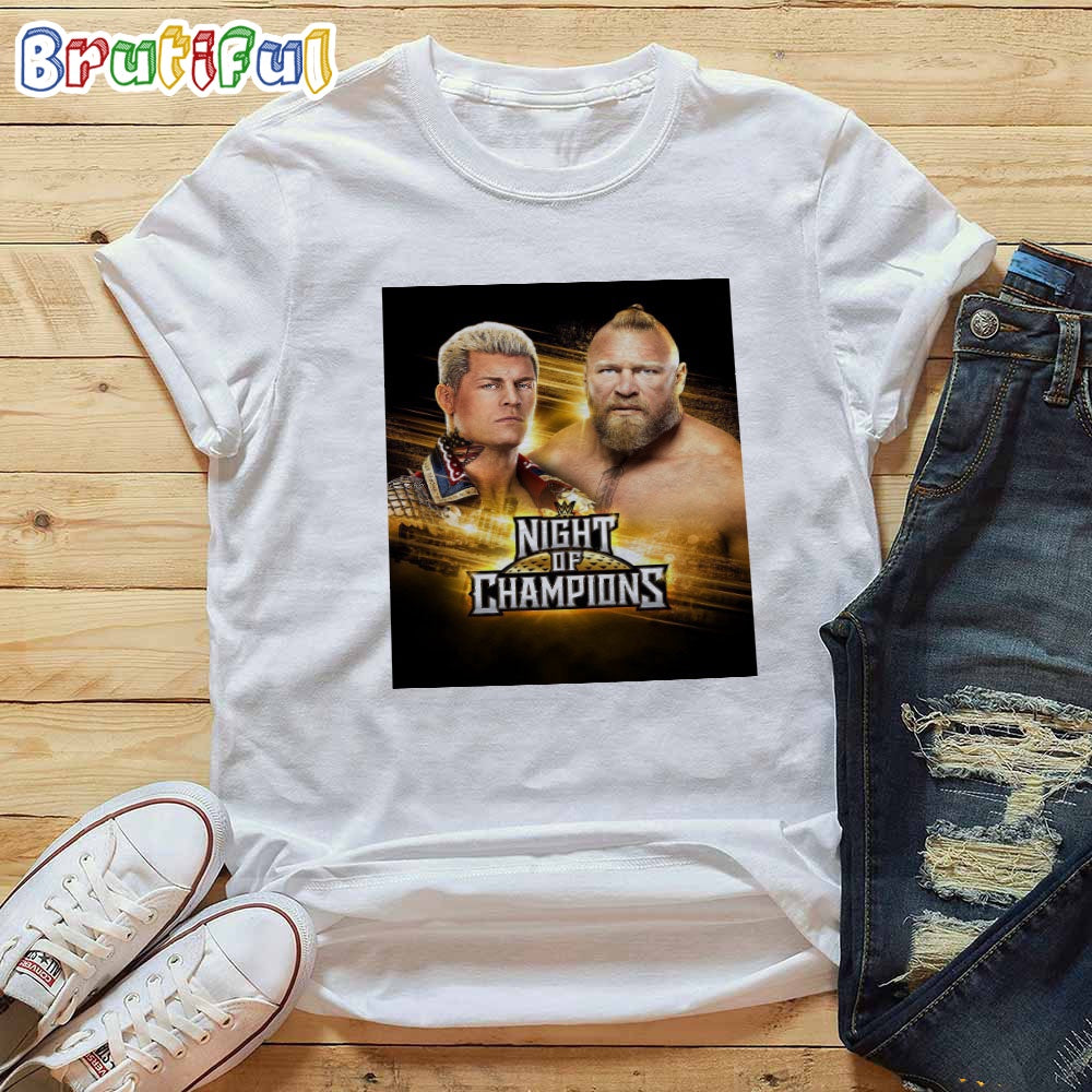 Cody Rhodes Fight With Brock Lesnar At WWE Night Of Champions T-Shirt