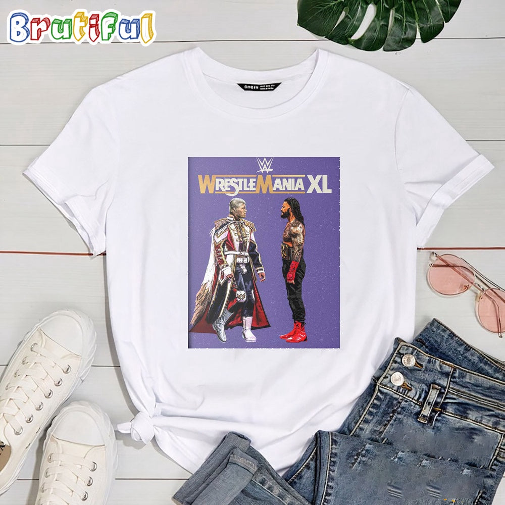 Cody Rhodes Vs Roman Reigns WWE Wrestle Mania XL T Shirt