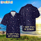Coldplay A Sky Full Of Stars 2024 Tour Hawaiian Shirt