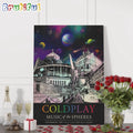 Coldplay Music Of The Spheres June 12 13 2024 Arena Nationala Wall Art Poster Canvas
