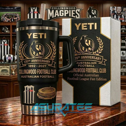 Collingwood Football Club 135th Anniversary Special YETI Tumbler