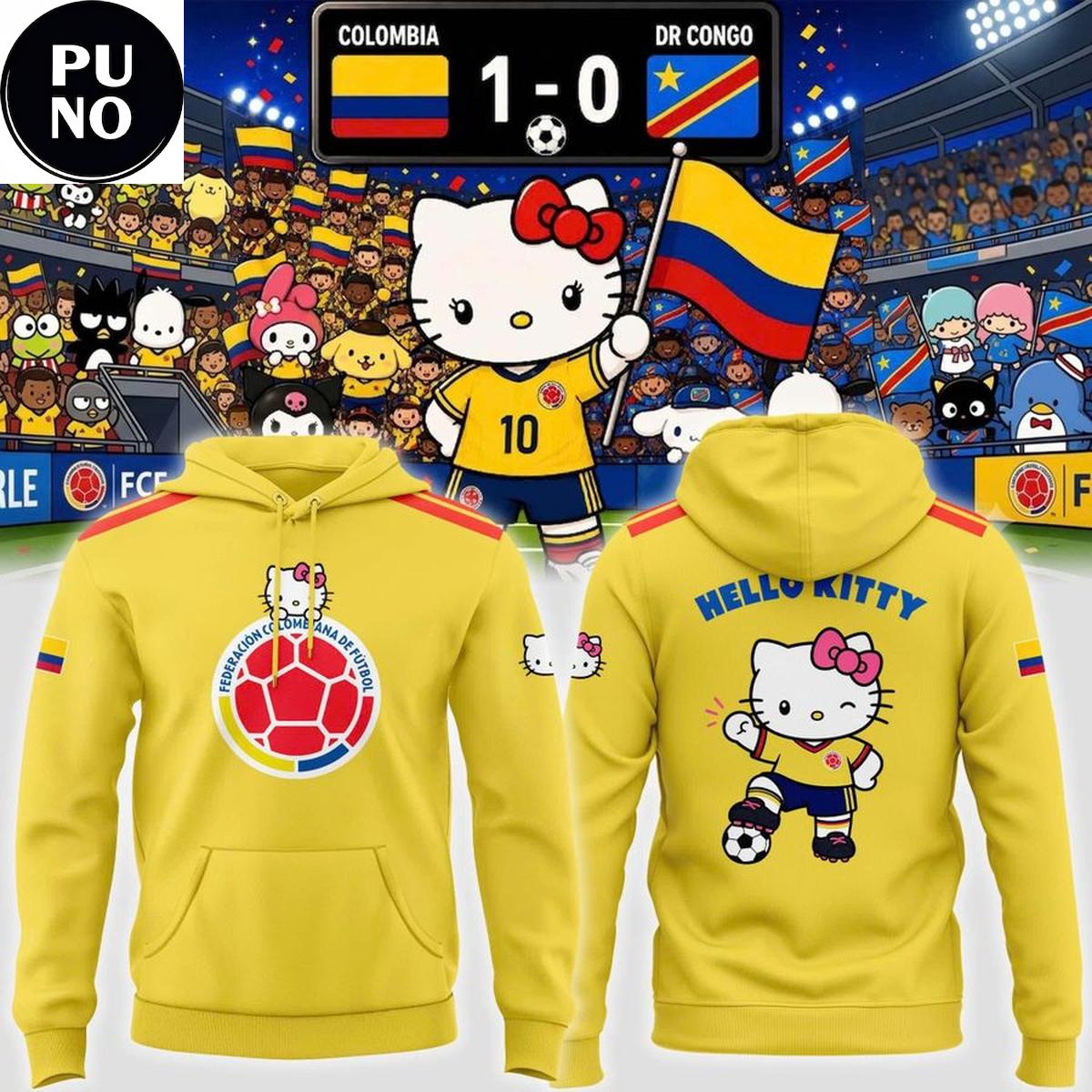 Colombia National Soccer x Hello Kitty Day 2026 Hoodie T-Shirt