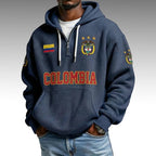 Colombia World Cup 2026 Waffle Quarter Zip Hoodie