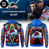 Colorado Avalanche Black Excellence Month 2026 Hoodie