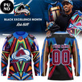 Colorado Avalanche Black Excellence Month 2026 Personalized Hockey Jersey