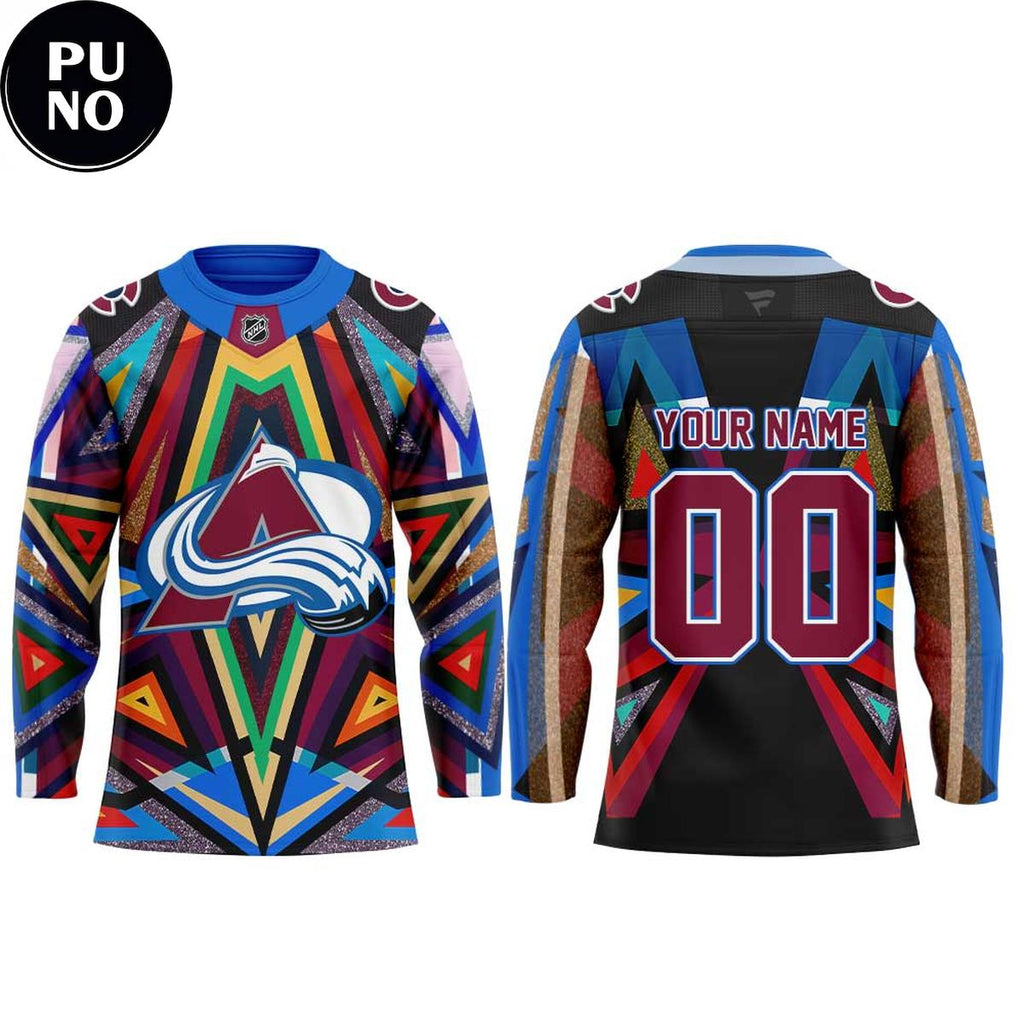 Colorado Avalanche Black Excellence Month 2026 Personalized Hockey Jersey