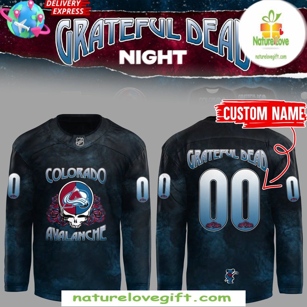 Colorado Avalanche Grateful Dead 2026 Hockey Jersey
