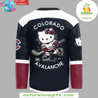 Colorado Avalanche Hello Kitty 50th Anniversary Hockey Jersey