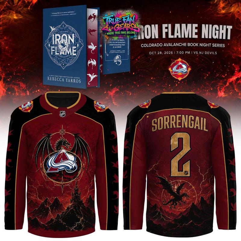 Colorado Avalanche x Iron Flame Night 2026 Limited Edition Hockey Jersey