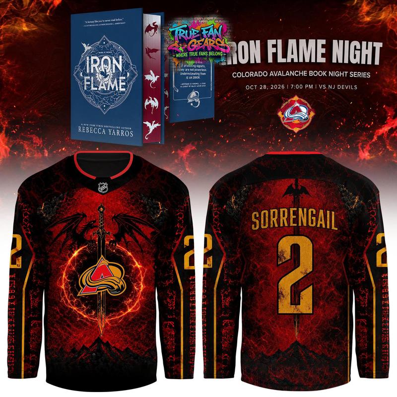 Colorado Avalanche x Iron Flame Night 2026 Limited Edition Hockey Jersey