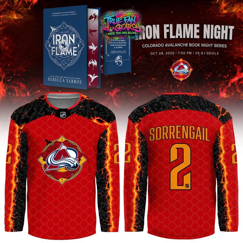 Colorado Avalanche x Iron Flame Night 2026 Limited Edition Hockey Jersey