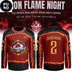 Colorado Avalanche x Iron Flame Night 2026 Personalized Hockey Jersey