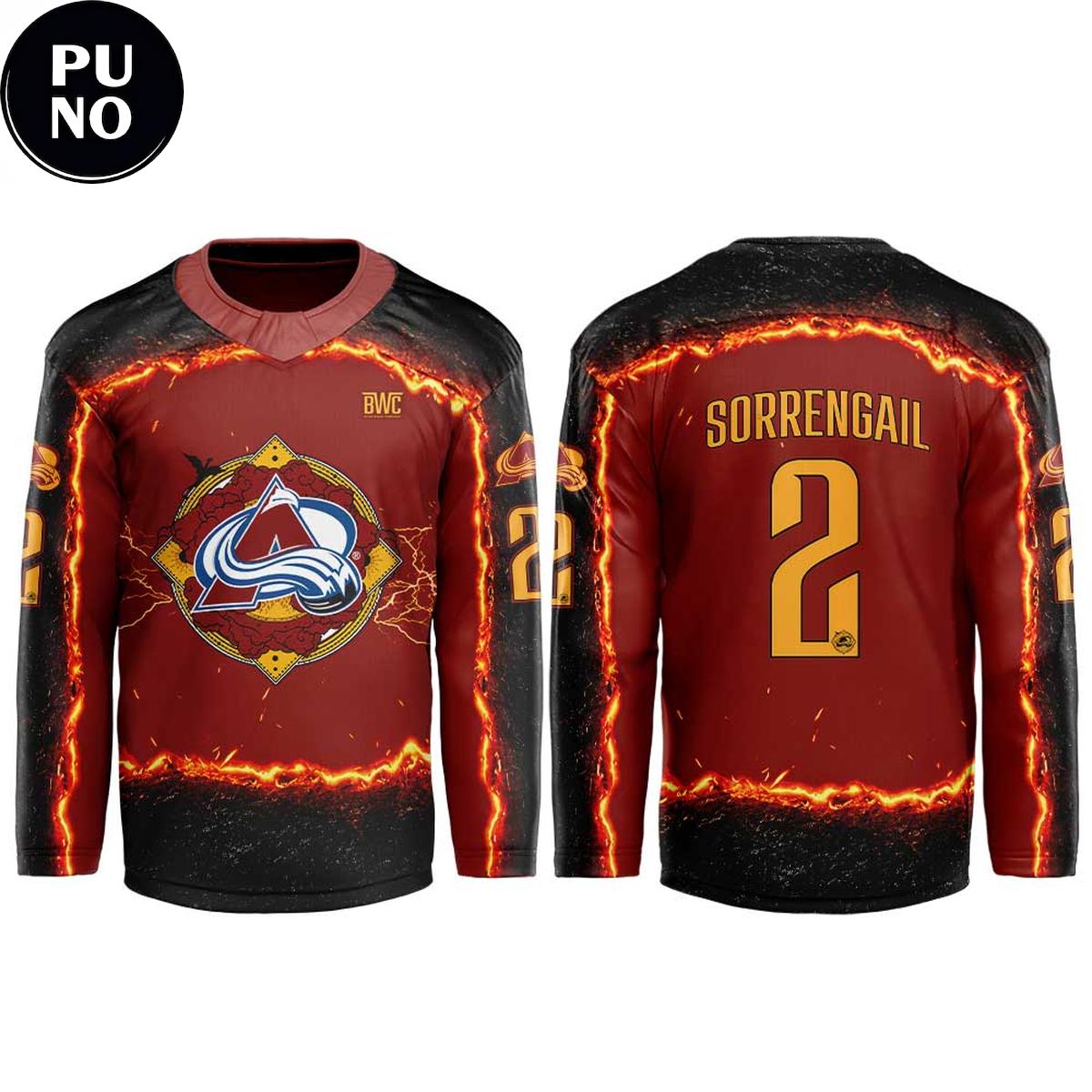 Colorado Avalanche x Iron Flame Night 2026 Personalized Hockey Jersey