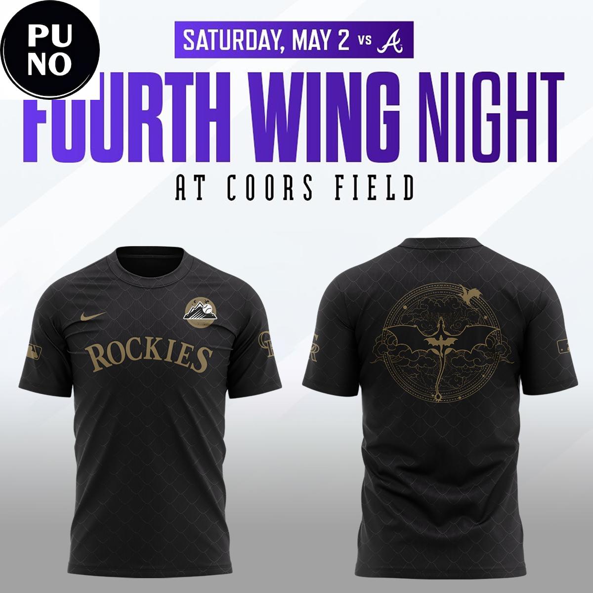 Colorado Rockies Fourth Wing Night 2026 Celebrating Hoodie t-Shirt