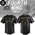 Colorado Rockies x Fourth Wing Night 2026 Baseball Jersey