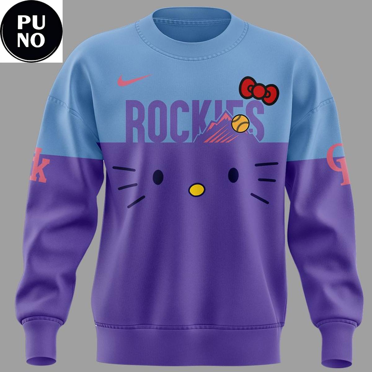Colorado Rockies x Hello Kitty Purple 2026 Hoodie T-Shirt