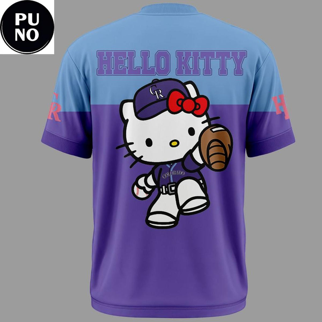 Colorado Rockies x Hello Kitty Purple 2026 Hoodie T-Shirt