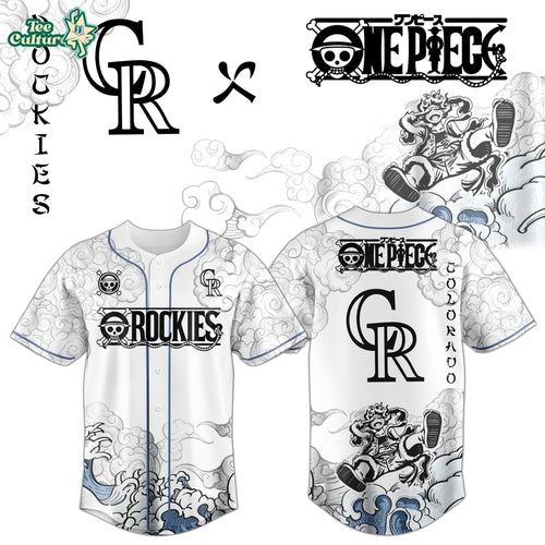 Colorado Rockies x One Piece Jersey 2026 Luffy Gear 5