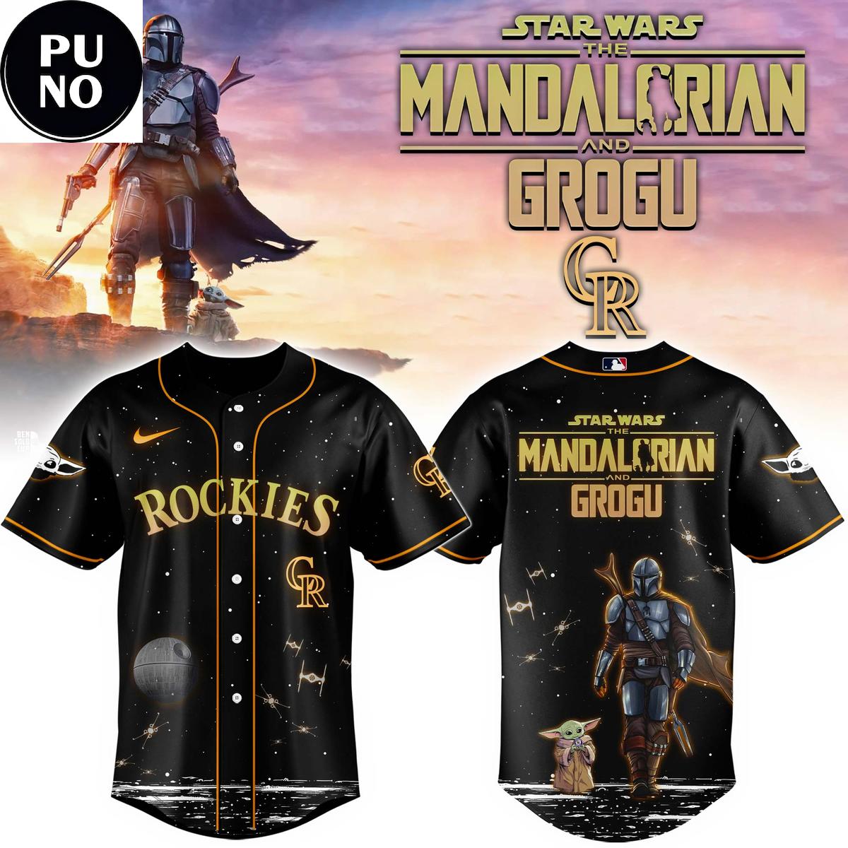 Colorado Rockies x Star Wars Night 2026 The Mandalorian & Grogu Baseball Jersey