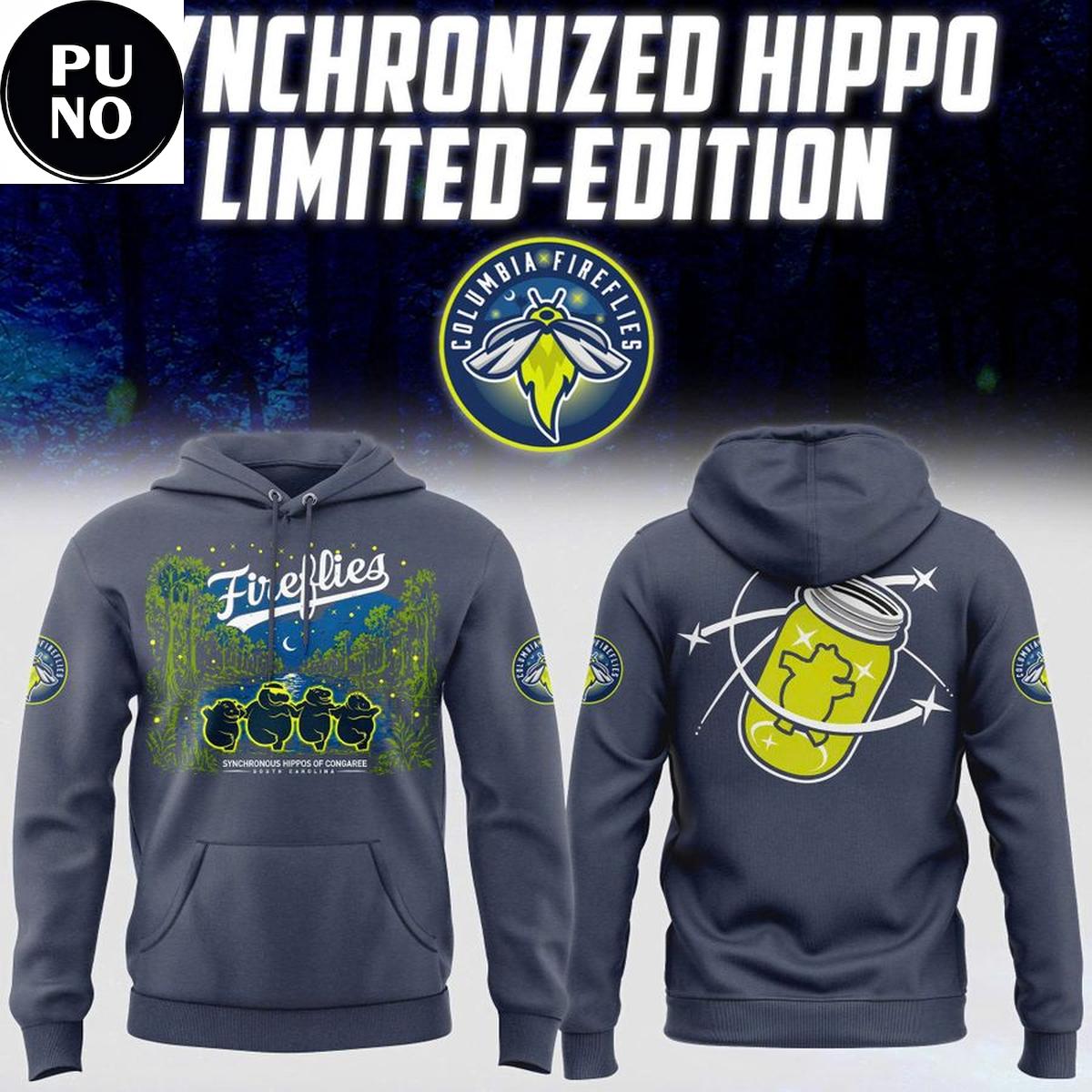 Columbia Fireflies x Synchronized Hippo 2026 Hoodie T-Shirt