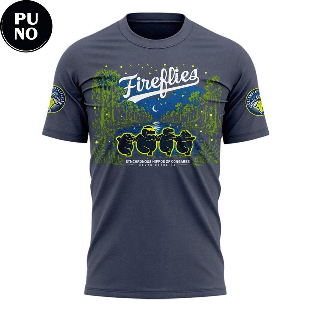 Columbia Fireflies x Synchronized Hippo 2026 Hoodie T-Shirt