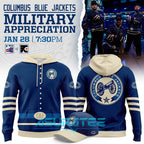Columbus Blue Jackets 2026 Military Appreciation Night Hoodie, Cap