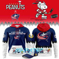 Columbus Blue Jackets ”Peanuts Night” 2026 Snoopy Special Hoodie, Cap