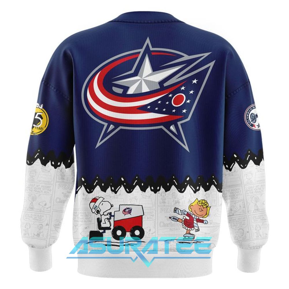 Columbus Blue Jackets ”Peanuts Night” 2026 Snoopy Special Sweatshirt