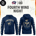 Columbus Blue Jackets x Fourth Wing Night 2026 Hoodie T-Shirt