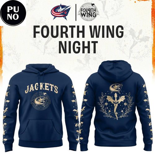 Columbus Blue Jackets x Fourth Wing Night 2026 Hoodie T-Shirt