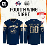 Columbus Blue Jackets x Fourth Wing Night 2026 Personalized Hockey Jersey