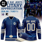 Columbus Blue Jackets x Military Appreciation Night 2026 Personalized Hockey Jersey