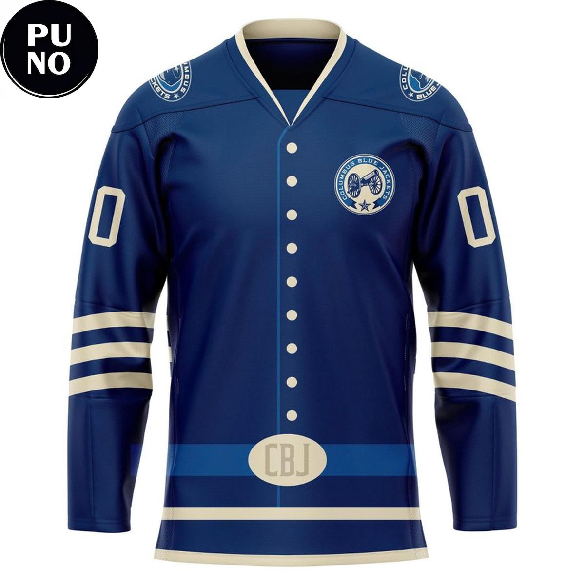 Columbus Blue Jackets x Military Appreciation Night 2026 Personalized Hockey Jersey