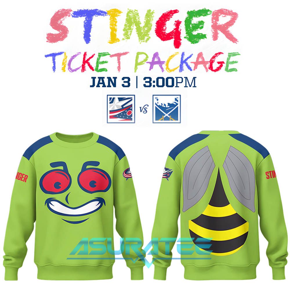 Columbus Blue Jackets x Stinger Game Night 2026 Sweatshirt