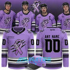 Columbus River Dragons 2025 Hockey Fights Cancer Hockey Jersey