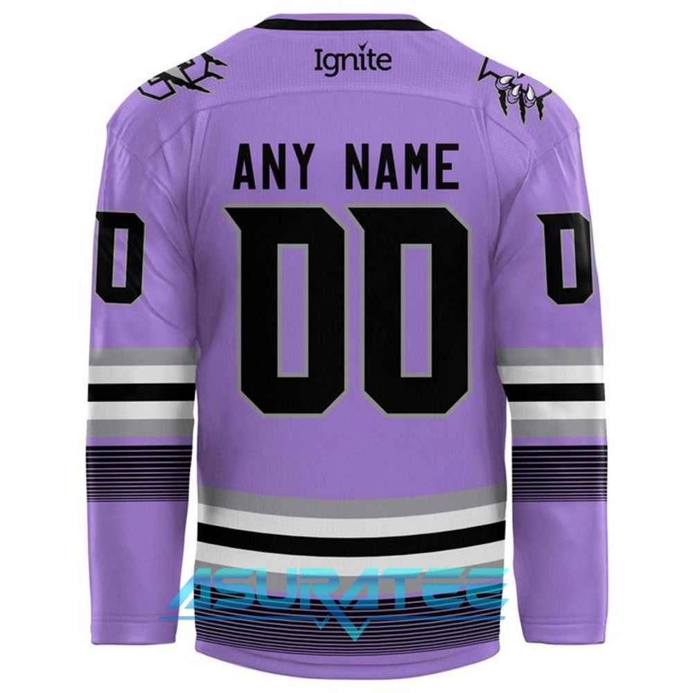 Columbus River Dragons 2025 Hockey Fights Cancer Hockey Jersey
