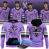 Columbus River Dragons 2025 Hockey Fights Cancer Hoodie Set