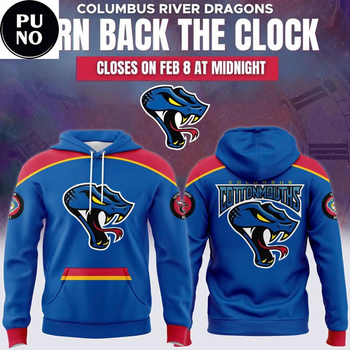 Columbus River Dragons Turn Back the Clock 2026 Hoodie