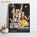 Congrats Caitlin Clark NCAA Womens All-Time Scoring Leader Poster Canvas