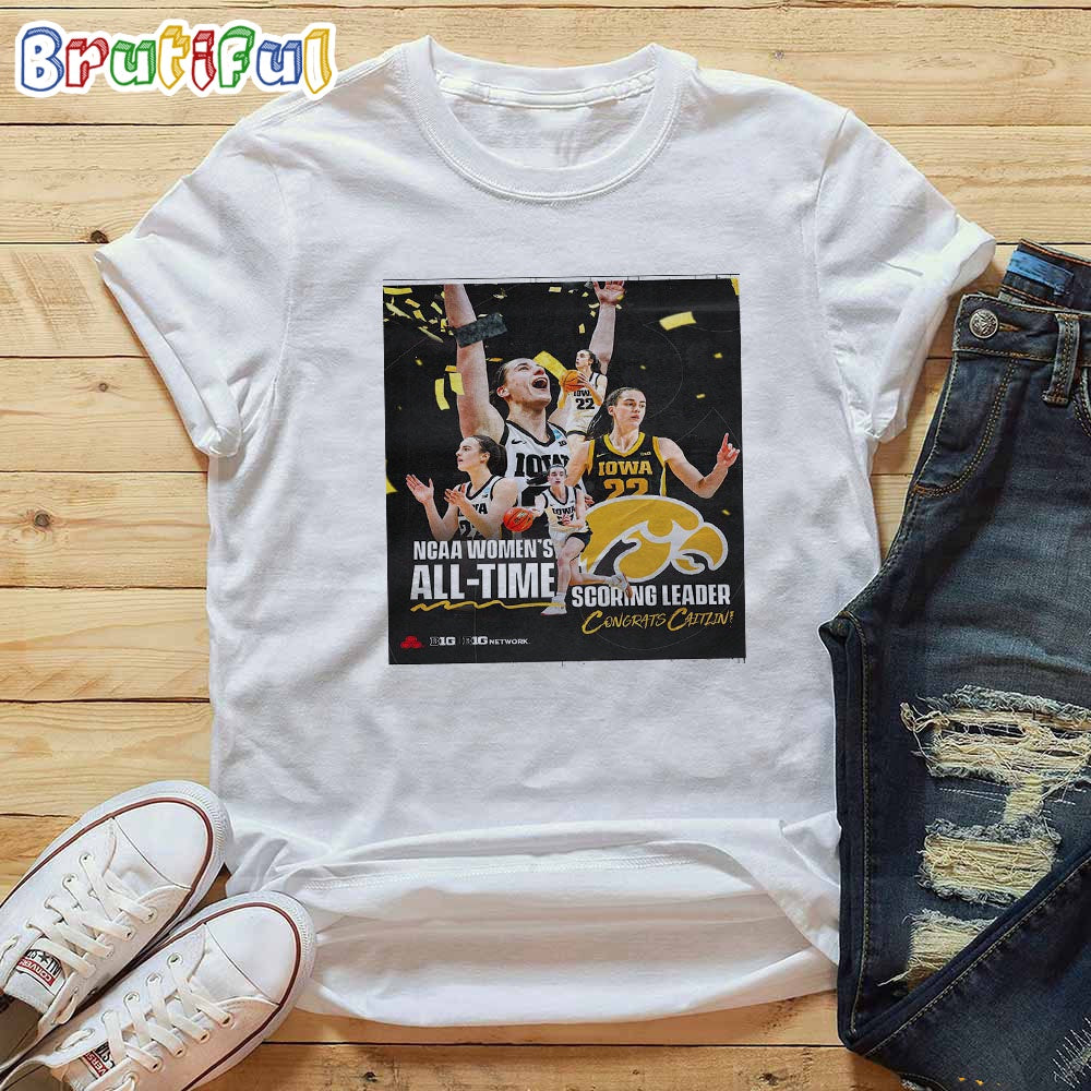 Congrats Caitlin Clark NCAA Womens All-Time Scoring Leader T-Shirt