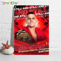 Congrats Gunther And Still Intercontinental Champion on WWE Raw Wall Art Poster Canvas
