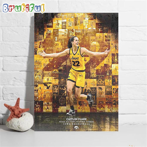 Congrats To Caitlin Clark Is The New NCAA Womens Basketball Scoring Leader Record Poster Canvas