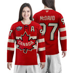 Connor McDavid Canada 4 Nation Face off Champion Hockey Jersey