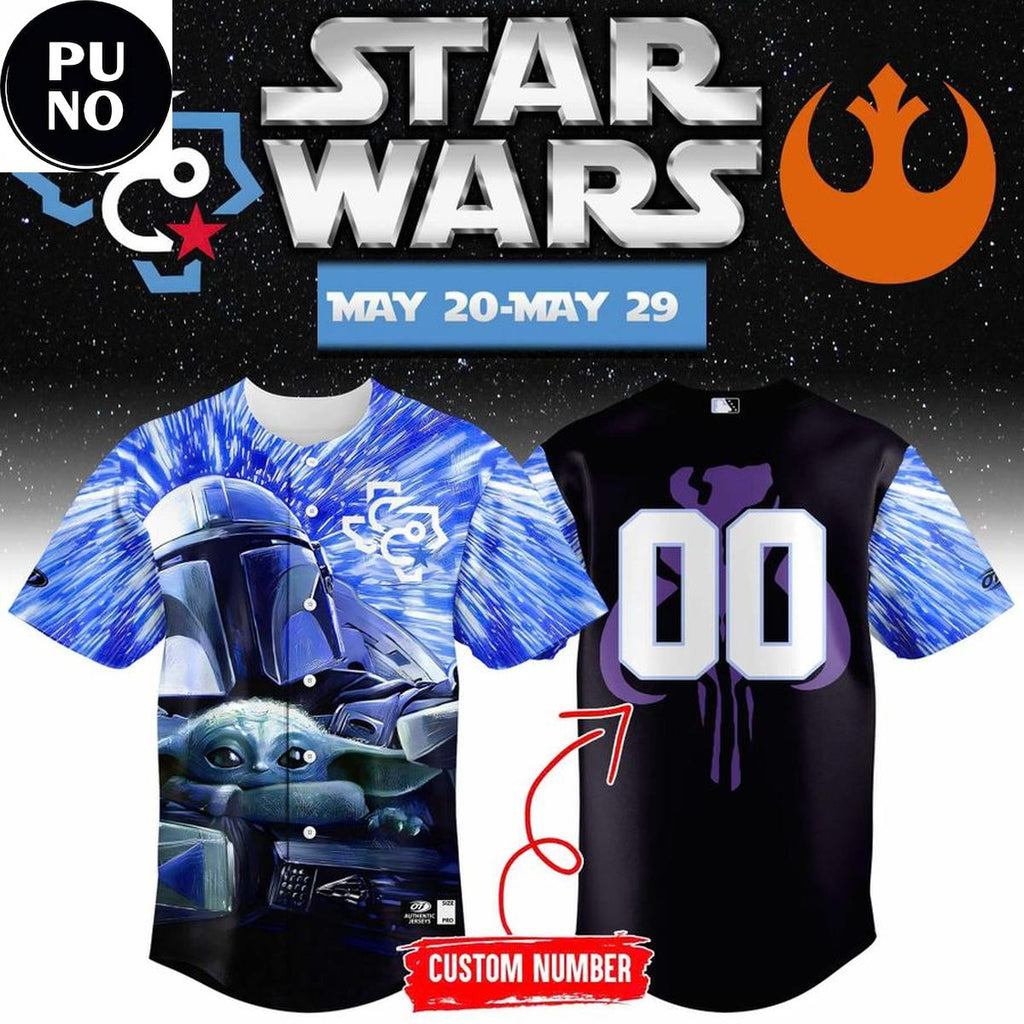 Corpus Christi Hooks x Star Wars Night 2026 Personalized Baseball Jersey