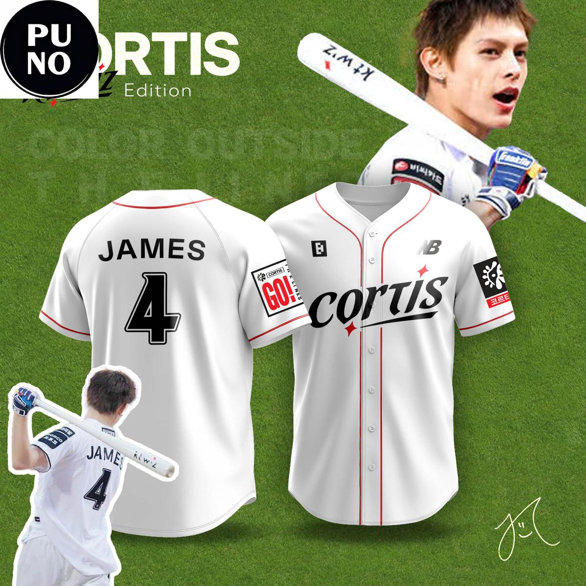 Cortis KT Wiz 2026 Personalized Baseball Jersey