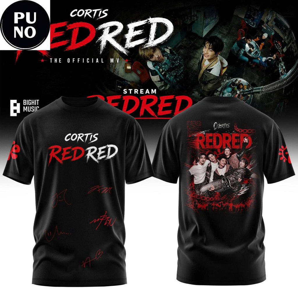 Cortis Official MV RedRed 2026 Hoodie T-Shirt