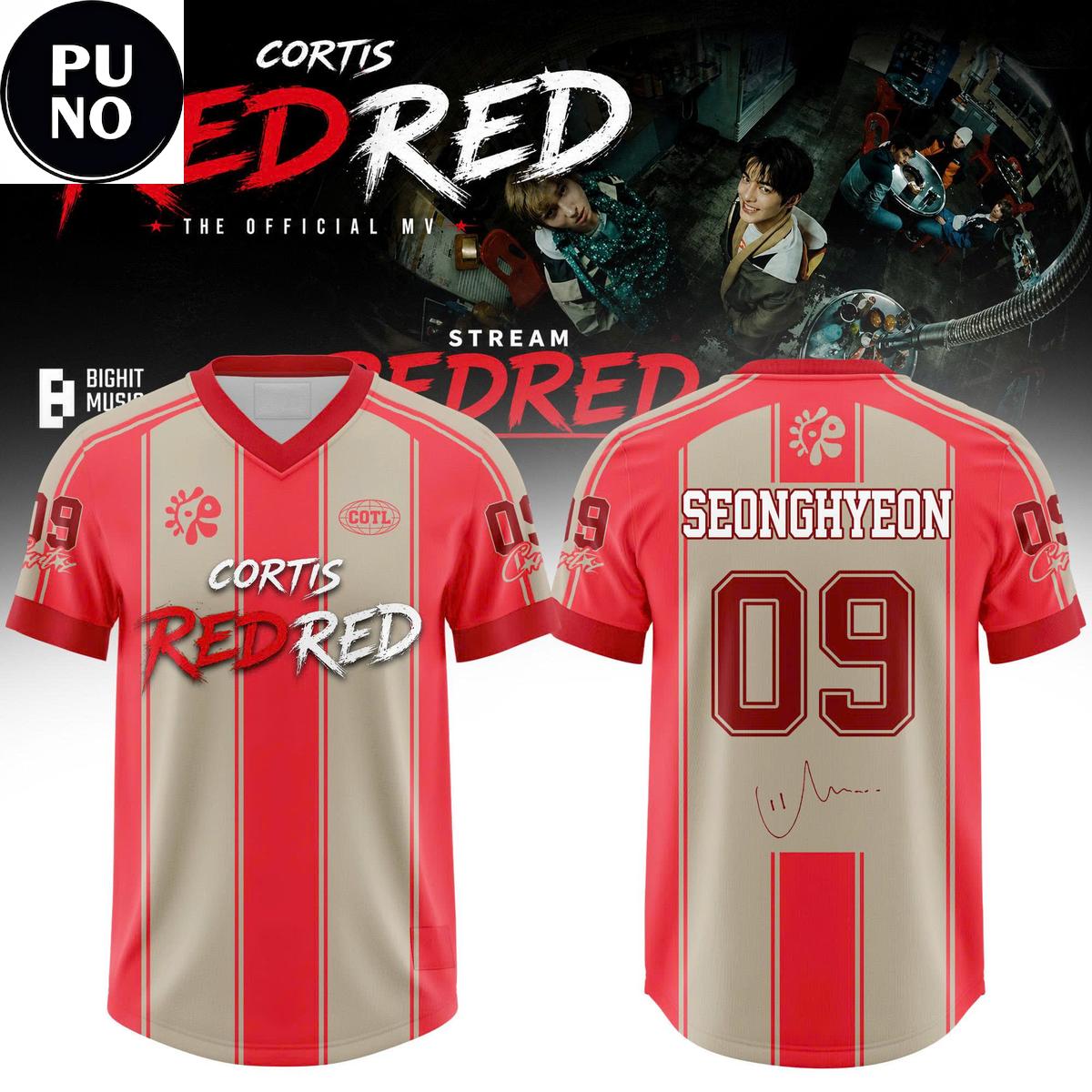 Cortis Official MV RedRed 2026 Personalized Football Jersey