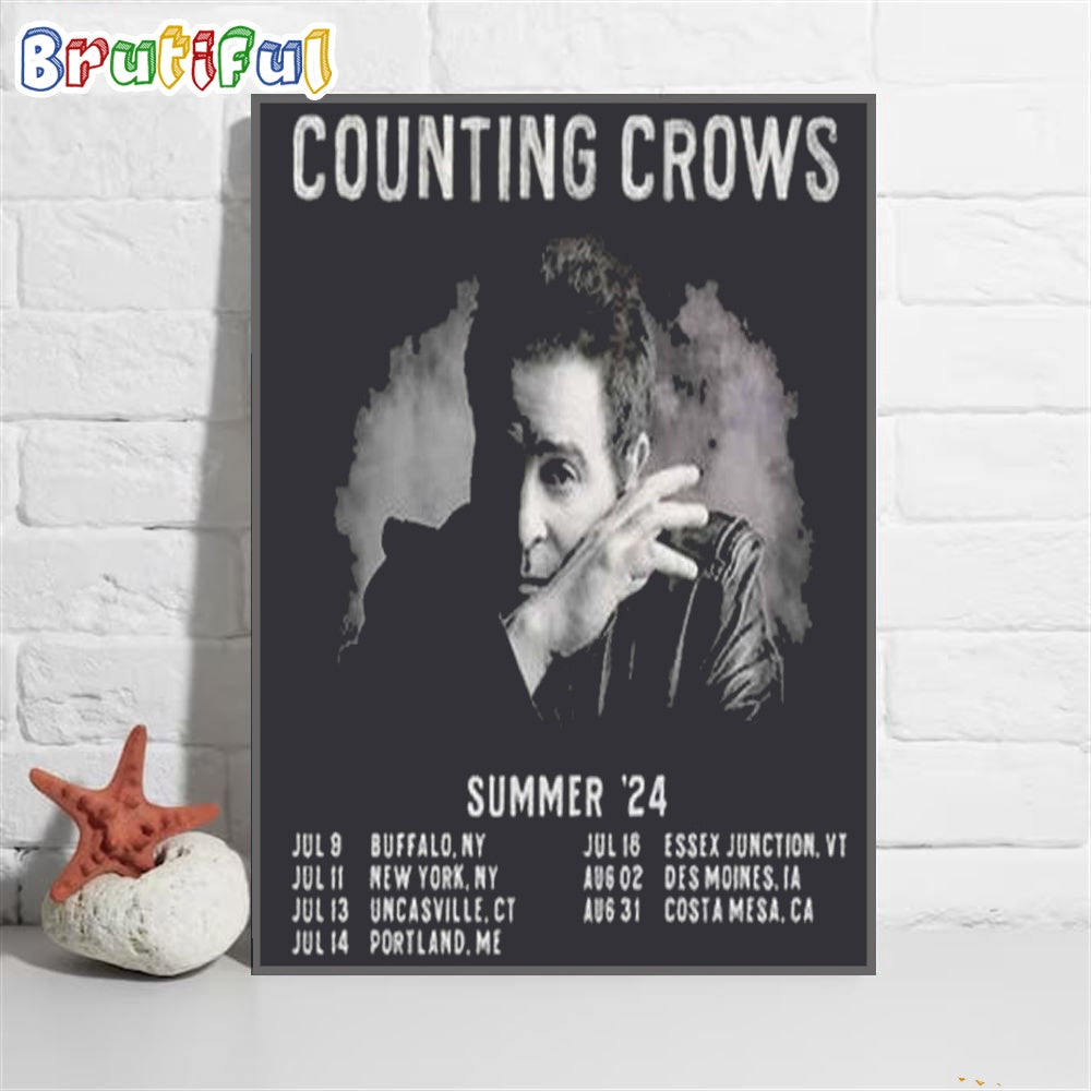 Counting Crows Summer Tour 2024 Schedule Poster Canvas
