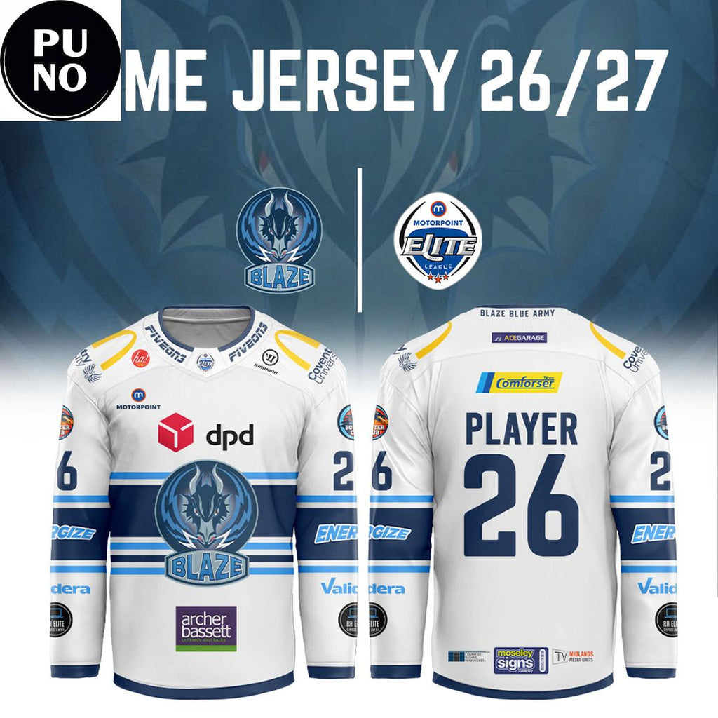 Coventry Blaze Season 2026/27 Personalized Hockey Jersey